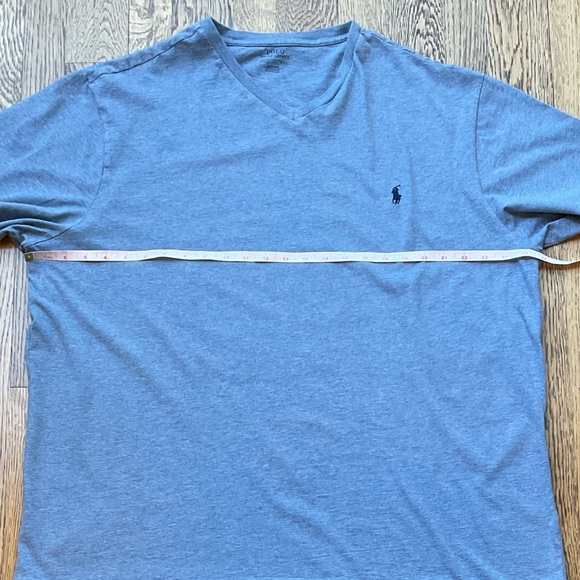 Polo Ralph Lauren Light Blue V-Neck T-Shirt - Picture 6 of 9